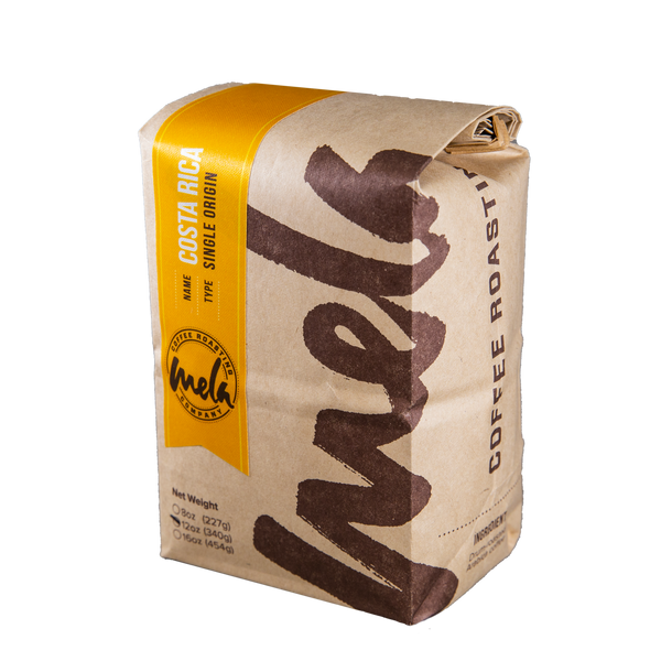 Costa Rica Single Origin Bag of Whole Bean Mela Coffee
