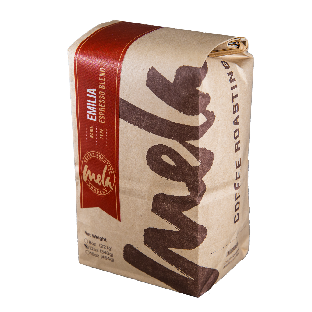 Emilia Espresso Blend Bag of Whole Bean Mela Coffee