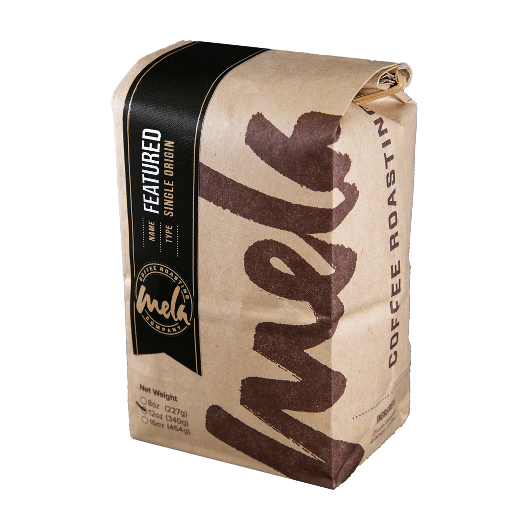 Roaster's Choice Featured Bag of Whole Bean Mela Coffee