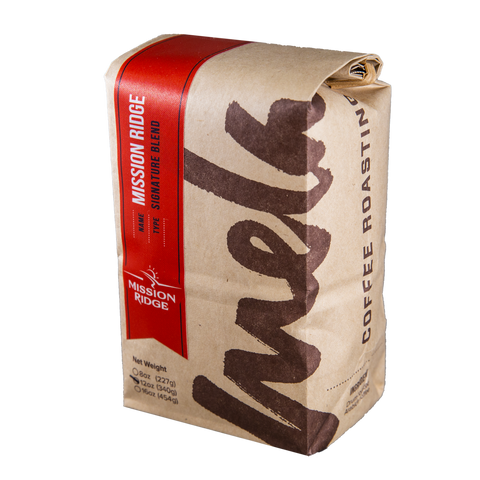 Mission Ridge Signature Blend Bag of Whole Bean Mela Coffee