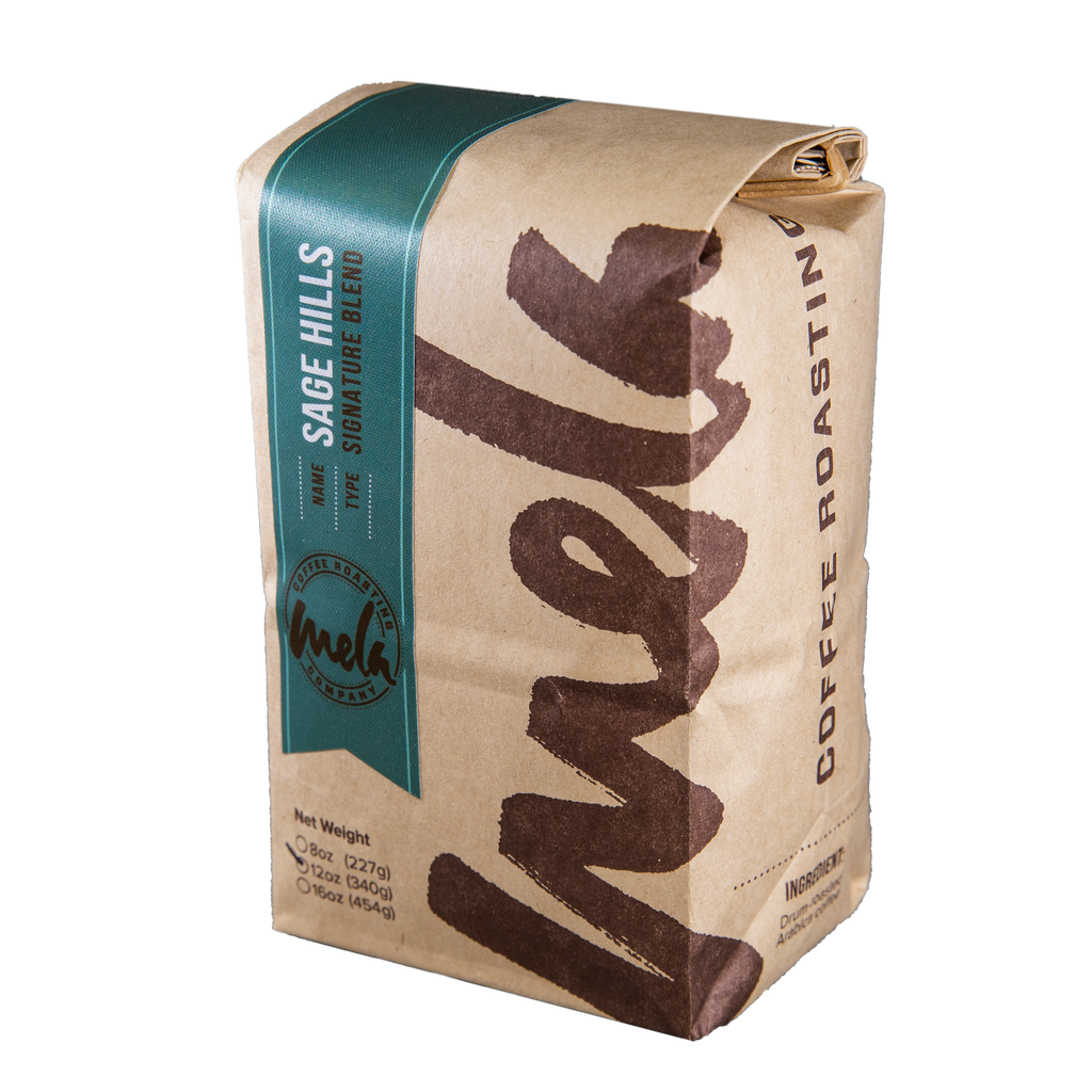 Sage Hills Signature Blend Bag of Whole Bean Mela Coffee