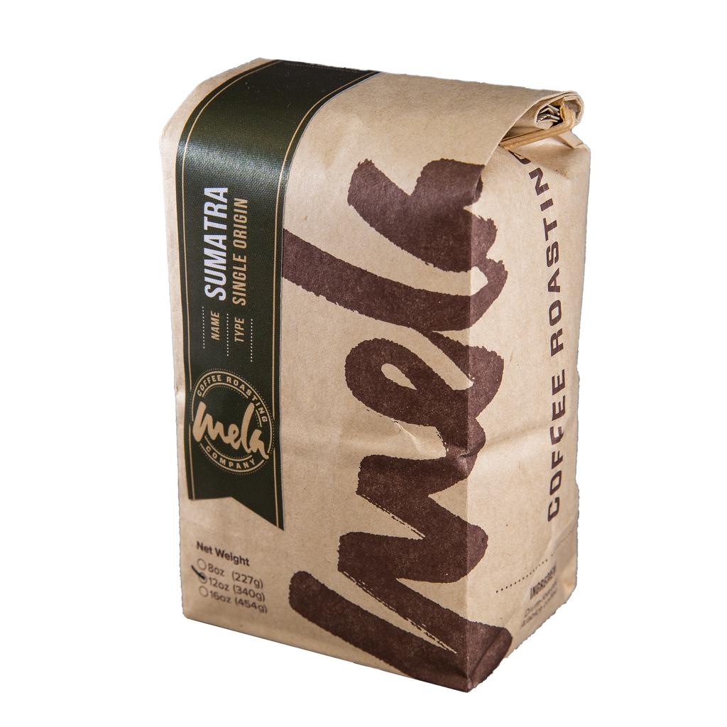 Sumatra Single Origin Bag of Whole Bean Mela Coffee