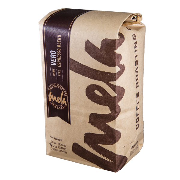 Vero Espresso Blend Bag of Whole Bean Mela Coffee